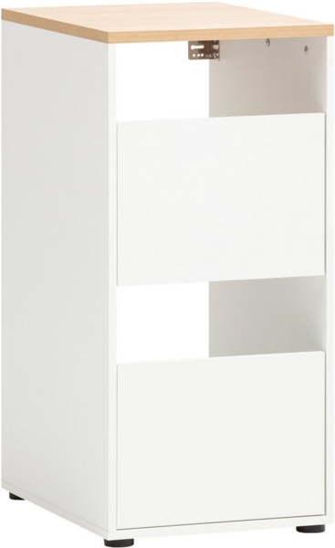 Schildmeyer Wäscheschrank Solea, Breite 45 cm Zwei Wäscheschächte, Wechselbarer Türanschlag