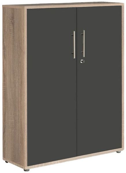 BMG Möbel Aktenschrank Office Edition (ideal für Aktenordner) 3 OH, abschließbar, Hochglanz lackiert oder matt