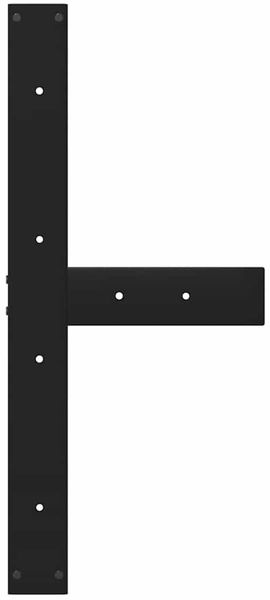 vidaXL Esstischbeine T-Form 2 Stk. Schwarz 80x35x(72-73) cm Stahl 4013060 Bild 6