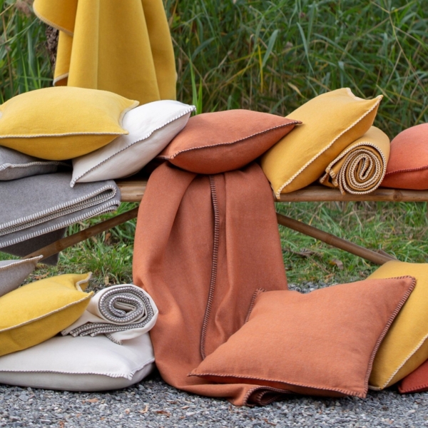 DAVID FUSSENEGGER Kissenbezug Kissenhülle Sylt 'Uni', Flanell