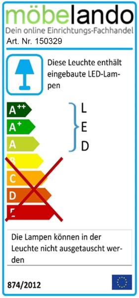 Hochschrank >Bella< in Weiß aus Glas - 55x160x30cm (BxHxT) Bild 6