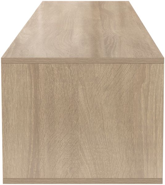 TV-Schrank Weiß Holz Hochglanz LED Beleuchtung Fernsehtisch Wandmontage Wohnzimmermöbel Bild 9