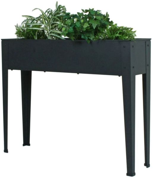 Hochbeet BEDELIA aus Metall in Anthrazit von GardenPleasure