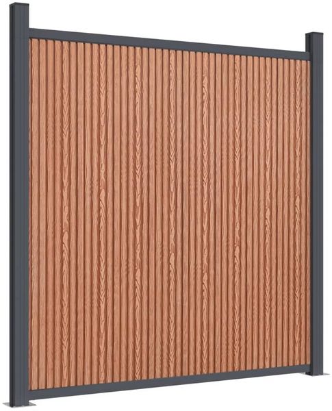 vidaXL Zaunelement Braun 1218x186 cm WPC 3282804 Bild 6