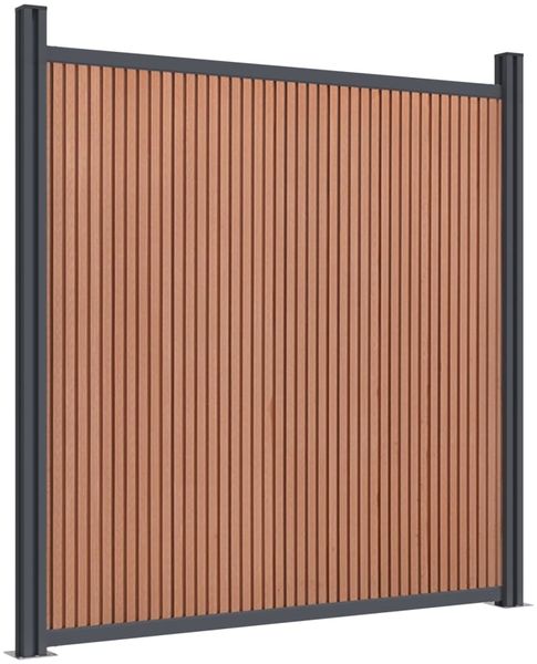vidaXL Zaunelement Braun 1218x186 cm WPC 3282804 Bild 4
