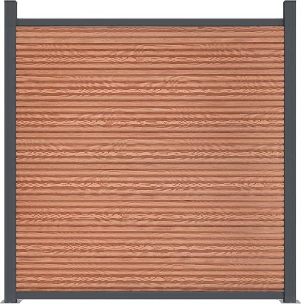 vidaXL Zaunelement Braun 1218x186 cm WPC 3282804 Bild 5
