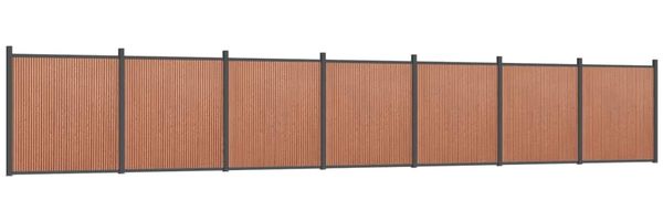 vidaXL Zaunelement Braun 1218x186 cm WPC 3282804 Bild 2