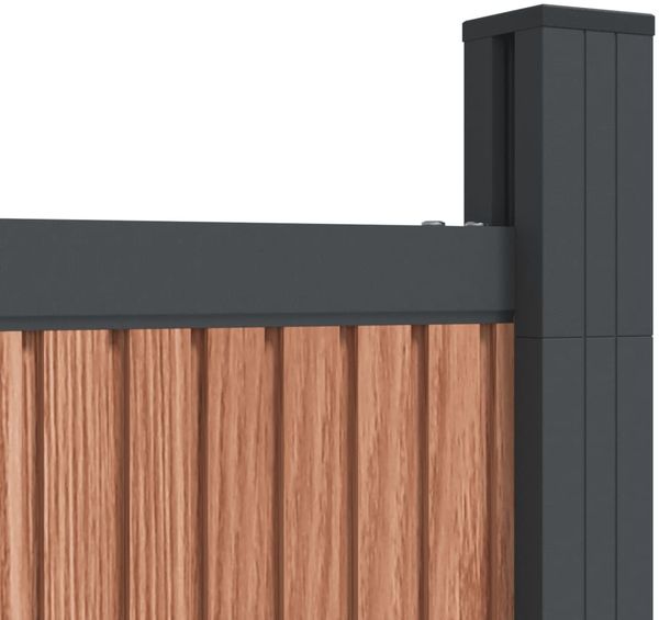 vidaXL Zaunelement Braun 1218x186 cm WPC 3282804 Bild 8