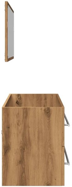 vidaXL Badmöbel-Set, 2-tlg., Artisan-Eiche Holzwerkstoff, 90 x 38,5 x 48 cm, 90x37 cm Bild 6