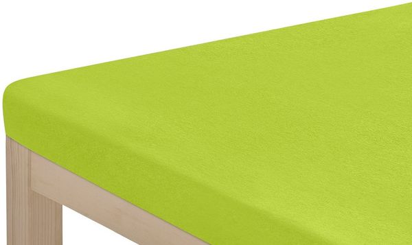 OTTO home Spannbettlaken Topper Basic, in Gr. 90x200, 140x200 oder 180x200 cm, Microfaser-Jersey, Gummizug: rundum, (1 Stück), Baumwolle, Matratzen bis 8 cm Höhe, Bettlaken, Spannbetttuch, Laken