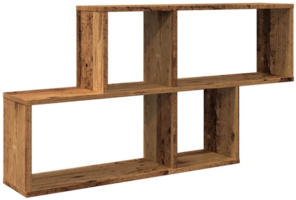 vidaXL Wandregal Altholz-Optik 100x18x53 cm Holzwerkstoff 856592