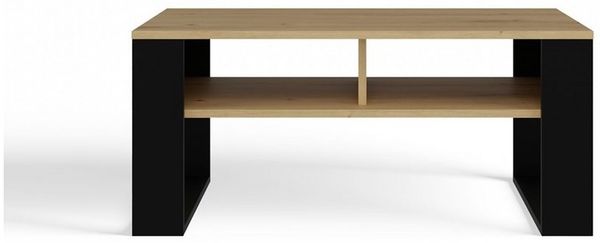 MAGOWA Couchtisch Moderner Couchtisch / Bank – Serie MODERN in Artisan Eiche / Schwarz (1 Tisch), unterschiedliche Ausführungen