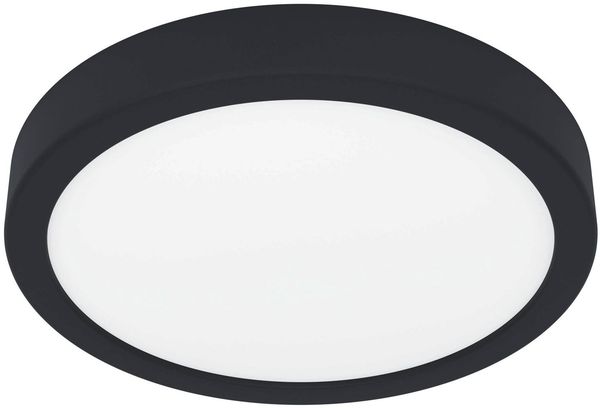 Eglo 900653 Aufbauleuchte FUEVA 5 Stahl schwarz LED 17W 3000K H:2. 8cm Ø21cm