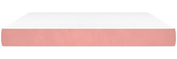 vidaXL Taschenfederkernmatratze Mittel Rosa 160x200x20 cm Samt 347833 Bild 3