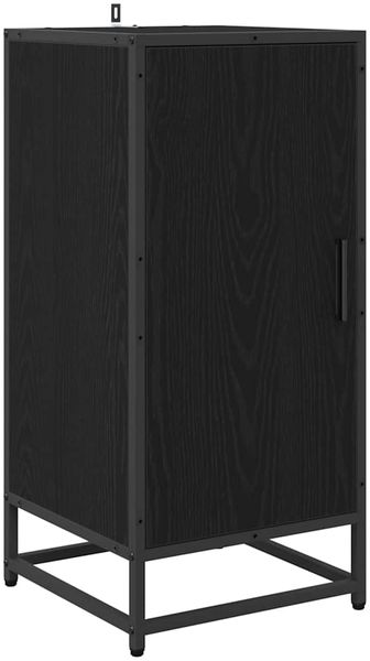 Sideboard, Kommode Schwarz Eichen-Optik 35,5 x 35 x 76 cm j2715p
