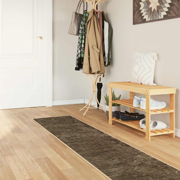 vidaXL Teppichläufer MARSA Waldgrün 50 x 400 cm Polyester und PVC 42023137
