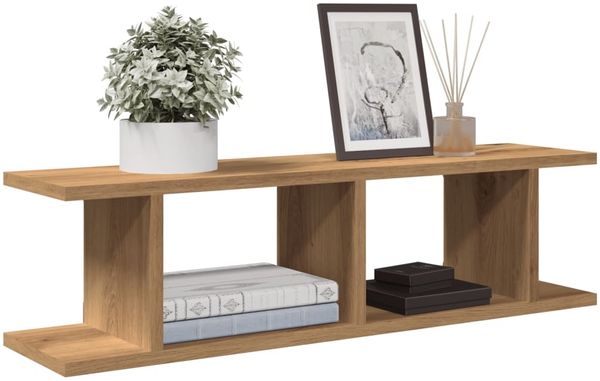vidaXL Wandregale 2 Stk. Artisan-Eiche 75x18x20 cm Holzwerkstoff 856599