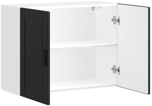 vidaXL Küchen-Hängeschrank Porto Schwarz Holzwerkstoff 854068 Bild 5
