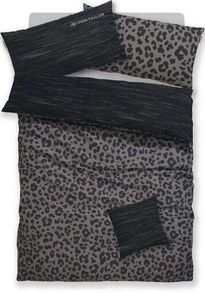 TOM TAILOR HOME Bettwäsche Ellja, Renforcé, 3 teilig, in Gr. 135x200 oder 155x220 cm, 100% Baumwolle, Leo Design