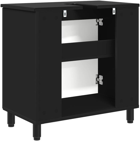 vidaXL Waschtisch Schwarz 60 x 35 x 60 cm Holzwerkstoff 889406 Bild 7