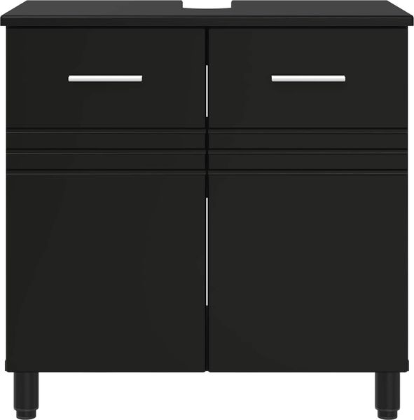 vidaXL Waschtisch Schwarz 60 x 35 x 60 cm Holzwerkstoff 889406 Bild 5