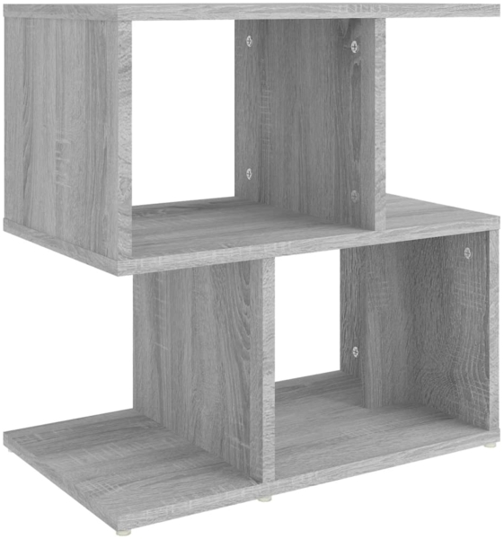 vidaXL Nachttisch, Holzwerkstoff, 50 x 30 x 51,5 cm, Grau Sonoma