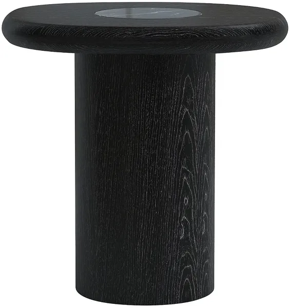 Vente-unique Beistelltisch MARSULA Holz, Marmor, Schwarz, 42x50x48,5 cm Bild 2