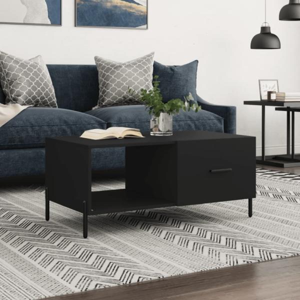 vidaXL Couchtisch Schwarz 90x50x40 cm Holzwerkstoff 829221