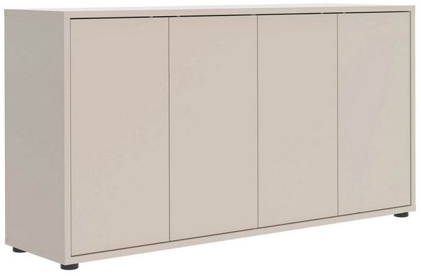 mokebo Sideboard Die Horizontale, Wohnzimmerschrank, Kommode, Beistellschrank, Anrichte in kaschmir