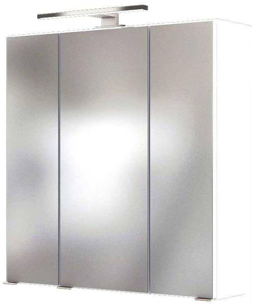 Badmöbel LED Spiegelschrank 60 cm ARLON-03 in weiß BxHxT: 60 x 66 x 20 cm