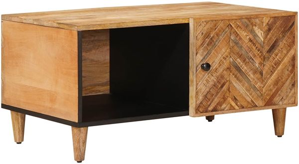 vidaXL Couchtisch Braun 80 x 50 x 40 cm Massivholz Mango 4018920