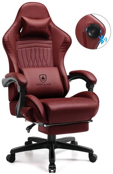 GTPLAYER Gaming-Stuhl ergonomischer Bürostuhl mit HIFI Stereo Lautsprecher, Verbindungsarmlehen beeindrukende Klang-atmosphäre Bild 2