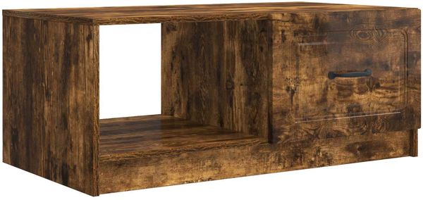 vidaXL Couchtisch Geräucherte Eiche 90 x 50 x 37 cm Holzwerkstoff 895880