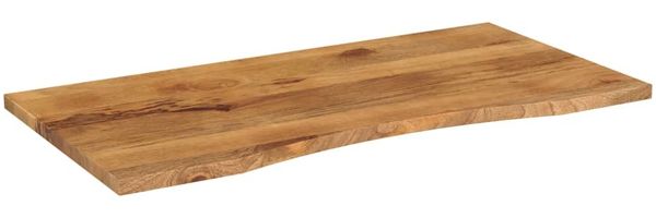 vidaXL Schreibtischplatte mit Aussparung 140x60x2,5cm Massivholz Mango 370219 Bild 2
