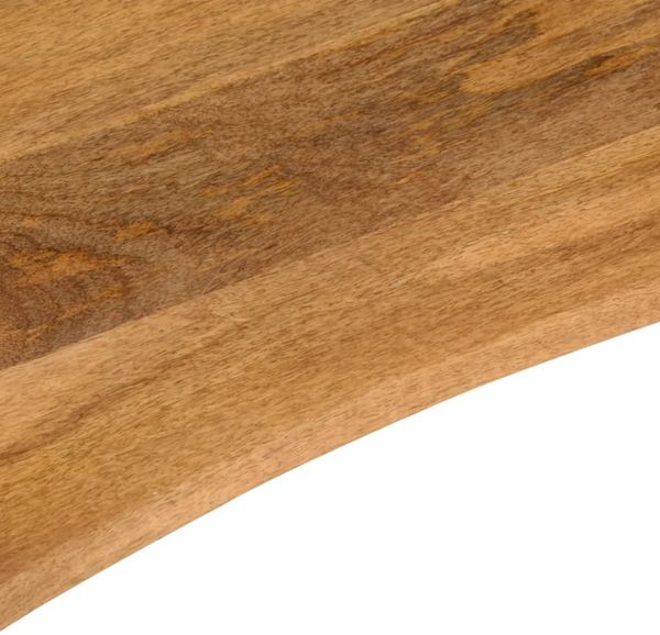 vidaXL Schreibtischplatte mit Aussparung 140x60x2,5cm Massivholz Mango 370219 Bild 7
