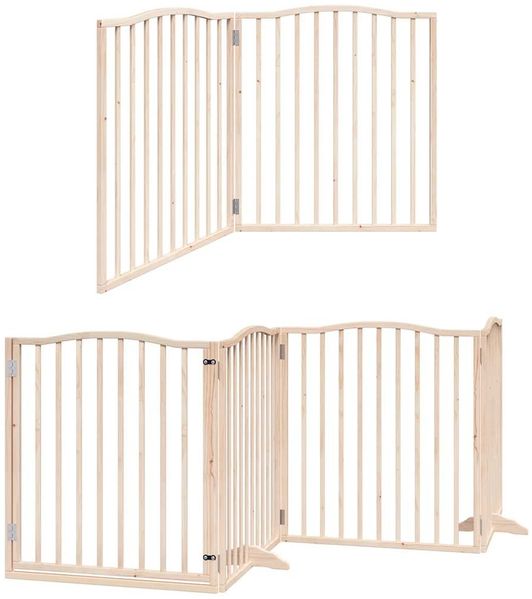 vidaXL 12-tlg. Hundetor mit Tür Faltbar 960 cm Pappelholz 3155616 Bild 12