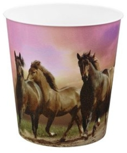 Idena Mülleimer Idena 10489 - Papierkorb Kinder, Pferde Motiv, 9 Liter Fassungsvermöge Bild 6