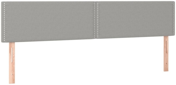 vidaXL Boxspringbett mit Matratze Hellgrau 120x190 cm Stoff 3269923 Bild 9