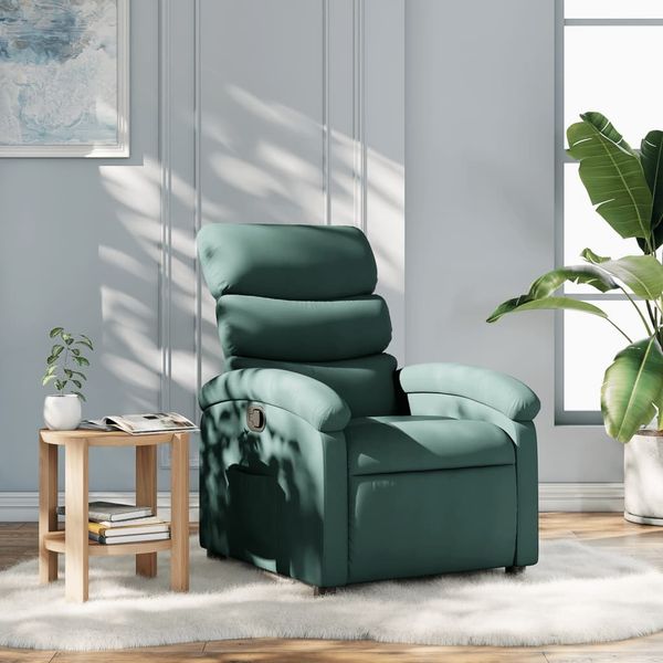 vidaXL Relaxsessel Dunkelgrün Stoff 371695