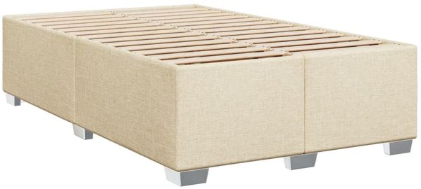 vidaXL Boxspringbett mit Matratze Creme 120x200 cm Stoff 3288167 Bild 8
