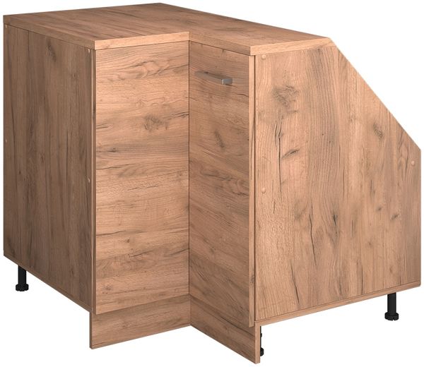 Dachschrägenschrank Eckschrank Rion Goldkraft Eiche 75.6x81.6 cm mit 1 Tür, Schrankkorpus 60 cm Tiefe Vicco