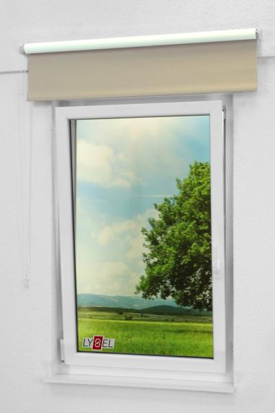 Lysel - Qualitätsrollo abdunkelnd graubeige, (B x H) 43cm x 190cm in braun/graubeige Bild 5