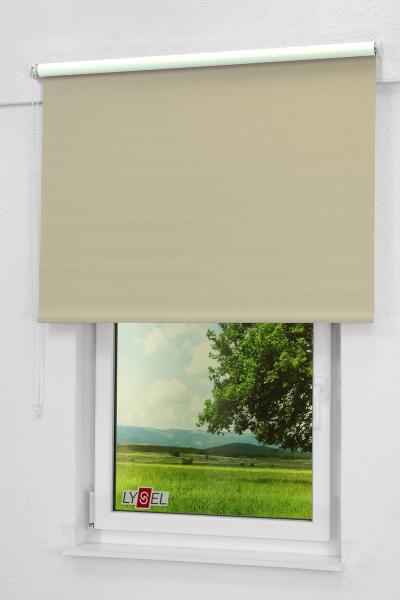 Lysel - Qualitätsrollo abdunkelnd graubeige, (B x H) 43cm x 190cm in braun/graubeige Bild 4