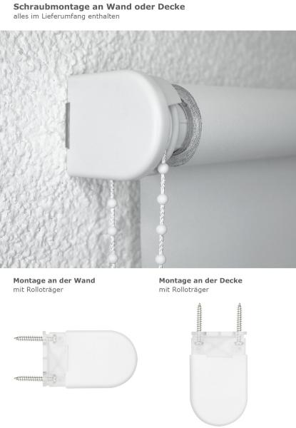 Lysel - Qualitätsrollo abdunkelnd graubeige, (B x H) 43cm x 190cm in braun/graubeige Bild 3