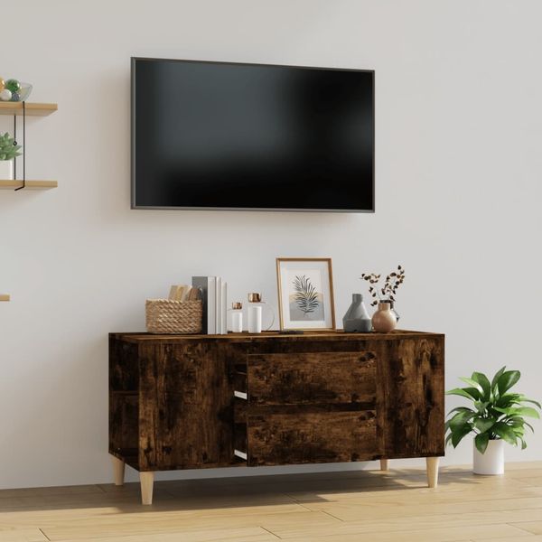vidaXL TV-Schrank Räuchereiche 102 x 44,5 x 50 cm Holzwerkstoff [819601]