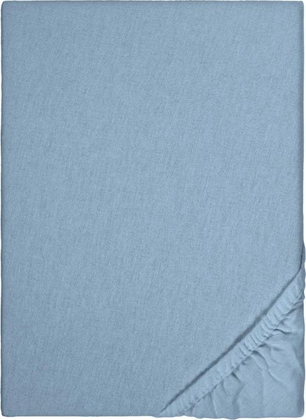 Spannbettlaken Winterflausch blau 180 x 190 - 200 x 200 cm