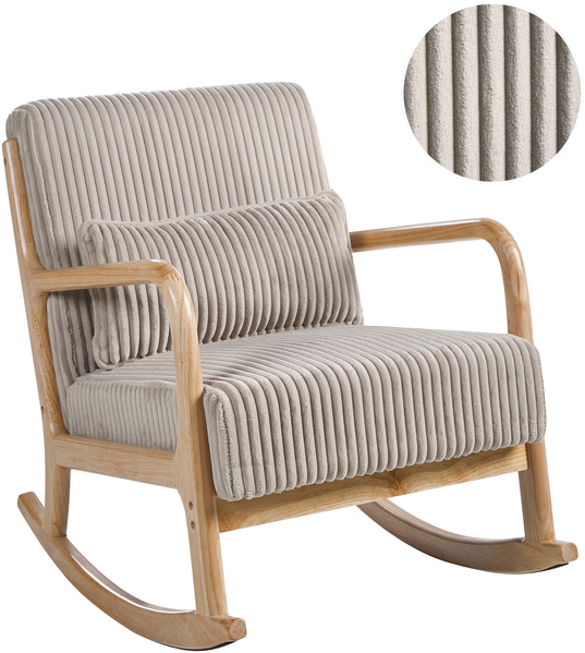 Schaukelsessel SORSELE Cord Beige