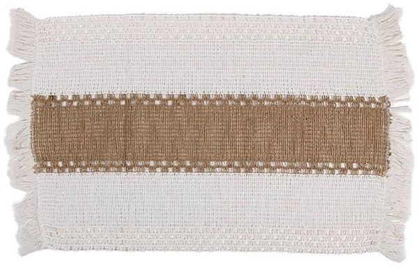 FOUORTUNATE-BEE Platzset 4er Set Boho-Tischsets 30x50cm Makramee-Deko Landhausstil, (für Küche Esstisch Zuhause Party Hochzeitsdekoration, 4-St)