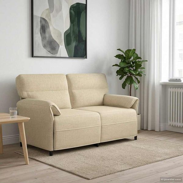 vidaXL Sofa 100% Polyester, Metallrahmen, MDF, Sperrholz 42033904