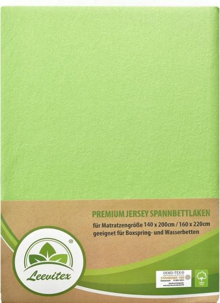 leevitex® Spannbettlaken Premium Spannbettlaken Elasthan, Gummizug: rundum, blickdicht, Anti-Pilling, 97% Baumwolle, 3% Elasthan, 40 cm Steg